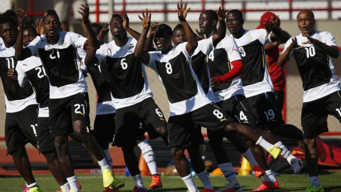 Black Stars players training Black Stars players training