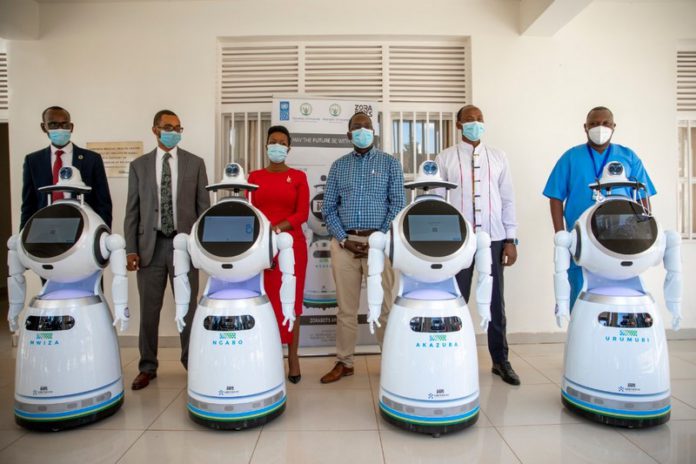 Robots being used to attend to Coronavirus patients in Rwanda. Robots being used to attend to Coronavirus patients in Rwanda.