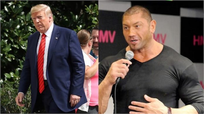 Trump and WWE legend Dave Bautista Trump and WWE legend Dave Bautista