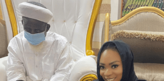 Shatta Michy, the baby mama of Shatta Wale has received blessings from the National Chief Imam of Ghana, Sheikh Osmanu Nuhu Sharubutu