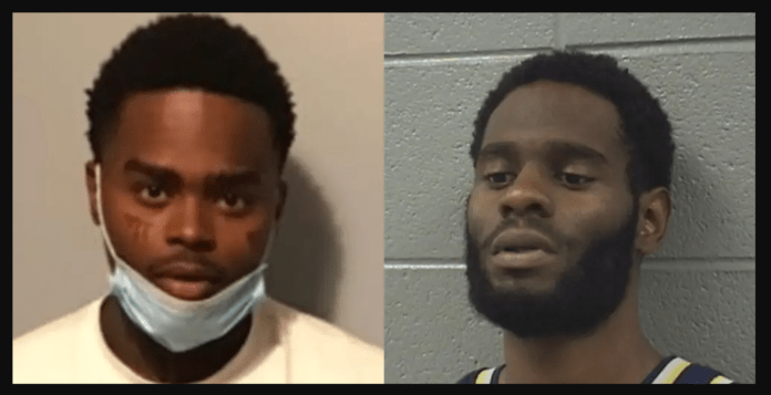 Jahquez Scott (left) got out of jail after changing places with Quintin Henderson (right). Cook County Sheriff's Office Jahquez Scott (left) got out of jail after changing places with Quintin Henderson (right). Cook County Sheriff's Office