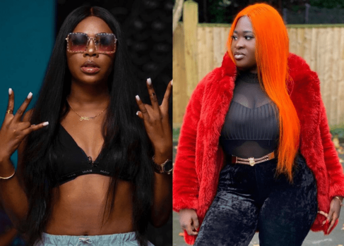 File Photo: L-R: Freda Rhymz and Sista Afia File Photo: L-R: Freda Rhymz and Sista Afia