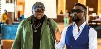 L-R: Angel Town and Sarkodie