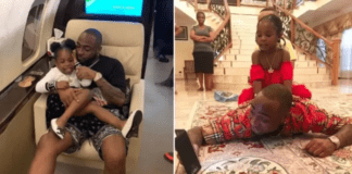 Davido and his daughter, Imade