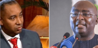 L-R: Alex Mould and Dr Bawumia