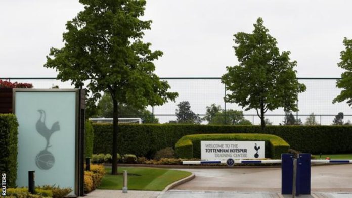 The tests on club staff were held at Tottenham's training ground The tests on club staff were held at Tottenham's training ground