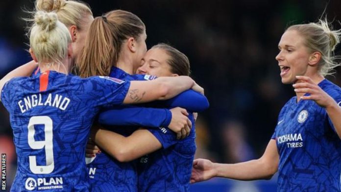 Chelsea did not lose a Women's Super League match during the curtailed 2019-20 season Chelsea did not lose a Women's Super League match during the curtailed 2019-20 season