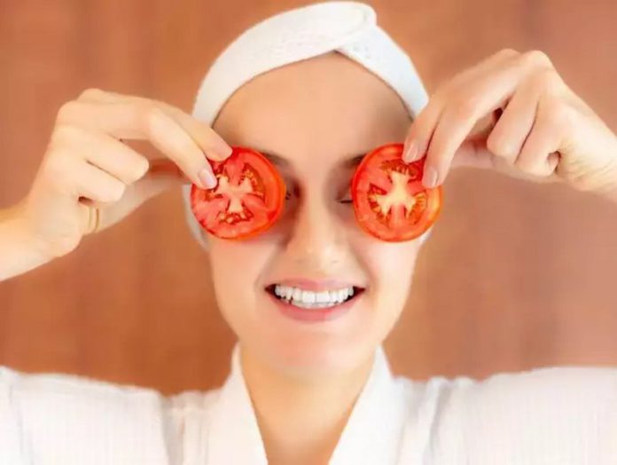 tomatoes on face tomatoes on face