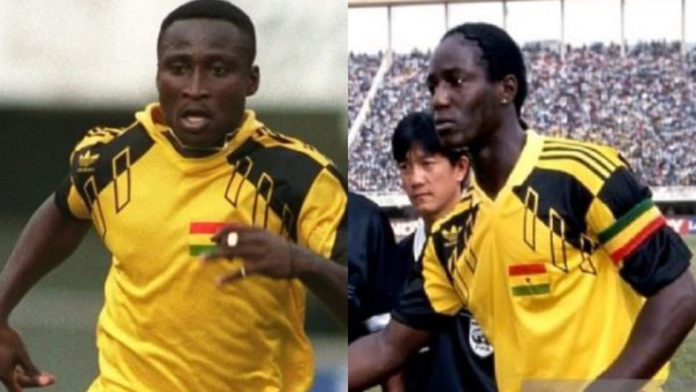 Tony Yeboah and Tony Baffoe Tony Yeboah and Tony Baffoe