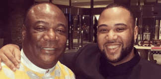 Archbishop Duncan Williams and his son, Dee Wills