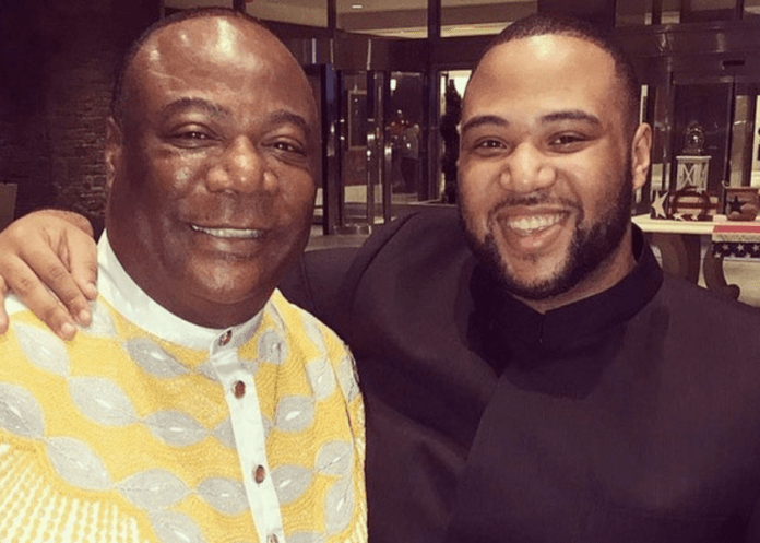 Archbishop Duncan Williams and his son, Dee Wills Archbishop Duncan Williams and his son, Dee Wills