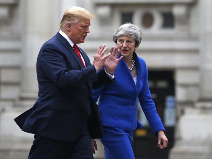 Trump and Theresa May Trump and Theresa May