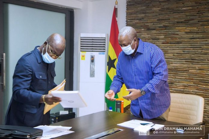 Mahama receives manifesto for December 2020 Mahama receives manifesto for December 2020