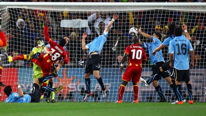 Luis Suarez said he made the 'save of the tournament' Luis Suarez said he made the 'save of the tournament'