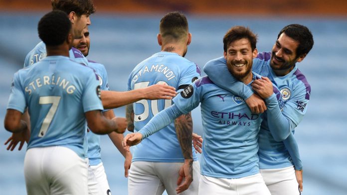Riyad Mahrez and Kevin De Bruyne celebrate a Manchester City goal. Image credit: Getty Images Riyad Mahrez and Kevin De Bruyne celebrate a Manchester City goal. Image credit: Getty Images