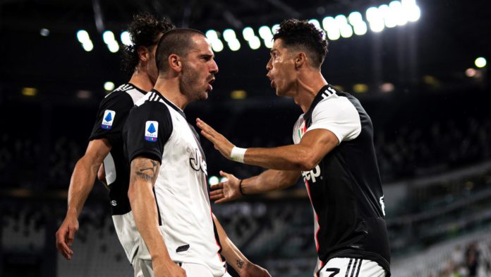 Juventus-Lazio, Serie A 2019-2020: esultanza Cristiano Ronaldo dopo il gol dell'1-0 (Getty Images) Image credit: Getty Images Juventus-Lazio, Serie A 2019-2020: esultanza Cristiano Ronaldo dopo il gol dell'1-0 (Getty Images) Image credit: Getty Images