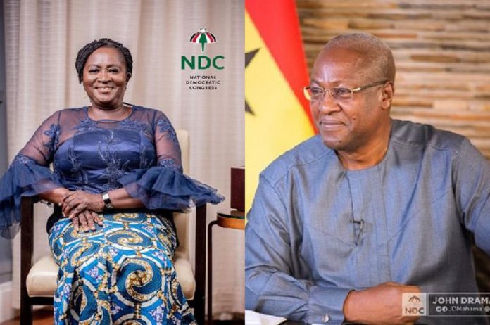 Prof Naana Opoku Agyemang and John Dramani Mahama Prof Naana Opoku Agyemang and John Dramani Mahama