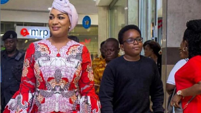 Second Lady Samira Bawumia and son Second Lady Samira Bawumia and son