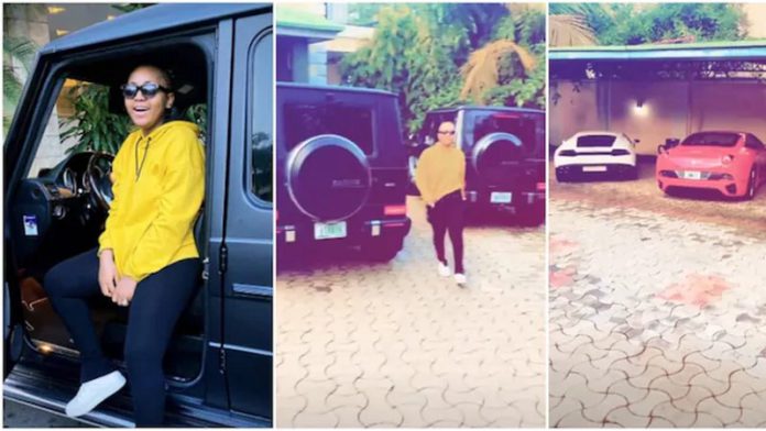 regian daniels shows off husband cars regian daniels shows off husband cars