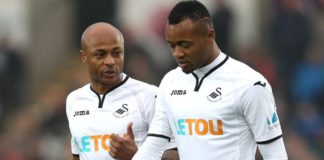 Andre and Jordan Ayew at Swansea City