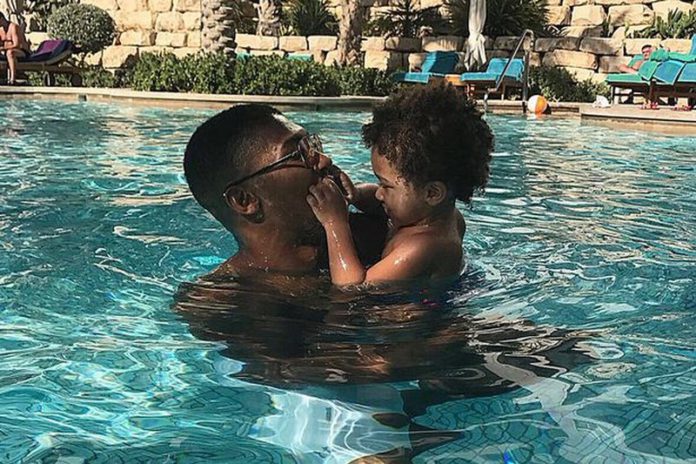 Anthony Joshua and son Anthony Joshua and son