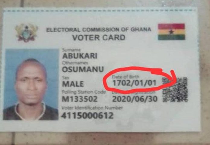 wrong date on voter id card wrong date on voter id card