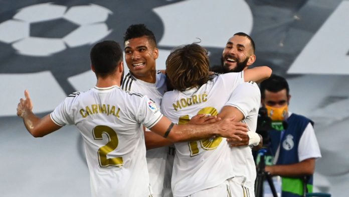 Real Madrid celebrate Image credit: Getty Images Real Madrid celebrate Image credit: Getty Images
