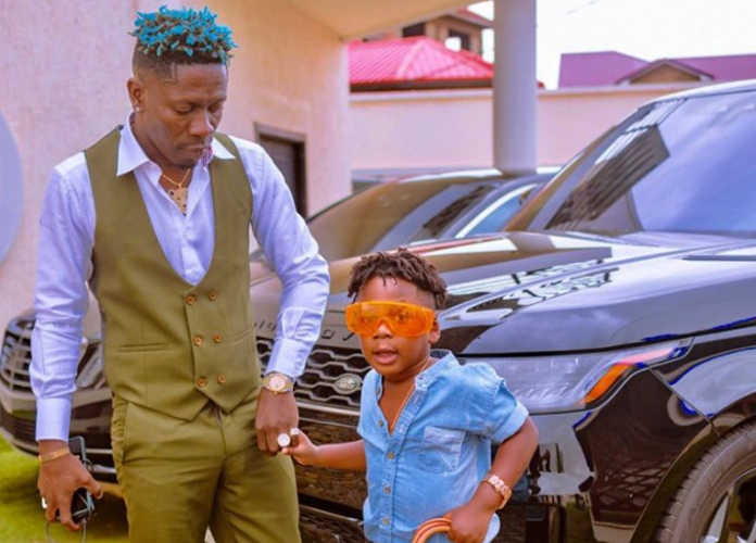 Shatta Wale and his son Majesty Shatta Wale and his son Majesty