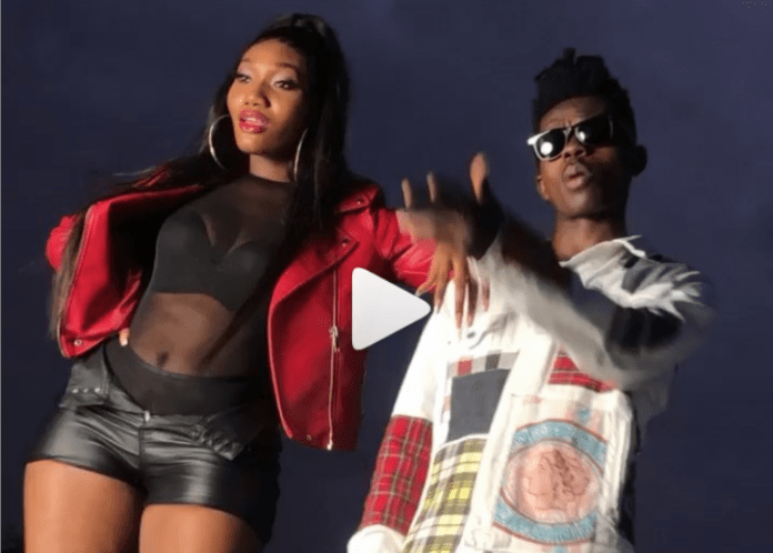 L-R: Wendy Shay and Strongman on the set of Mokobe music video shoot L-R: Wendy Shay and Strongman on the set of Mokobe music video shoot