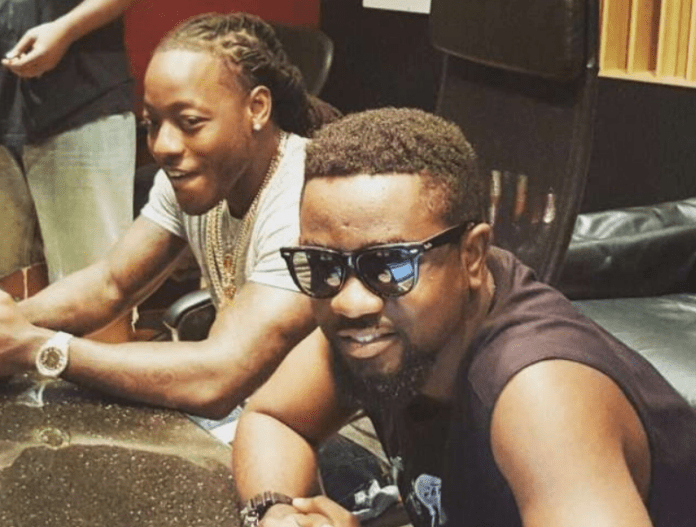 Sarkodie and Ace Hood in the studio in 2015 Sarkodie and Ace Hood in the studio in 2015