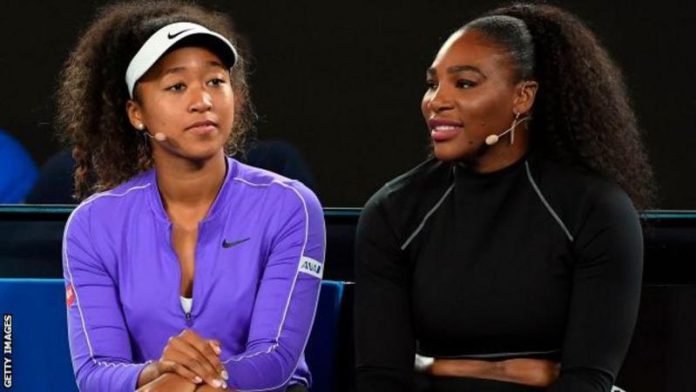Naomi Osaka (left) and Serena Williams (right) each earned almost three times as much as the third sportswoman on the list, Ashleigh Barty Naomi Osaka (left) and Serena Williams (right) each earned almost three times as much as the third sportswoman on the list, Ashleigh Barty