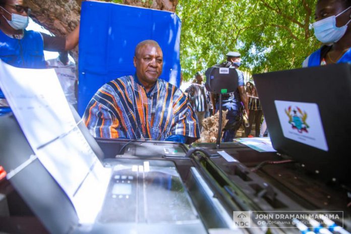 John Mahama gets voter ID Card John Mahama gets voter ID Card
