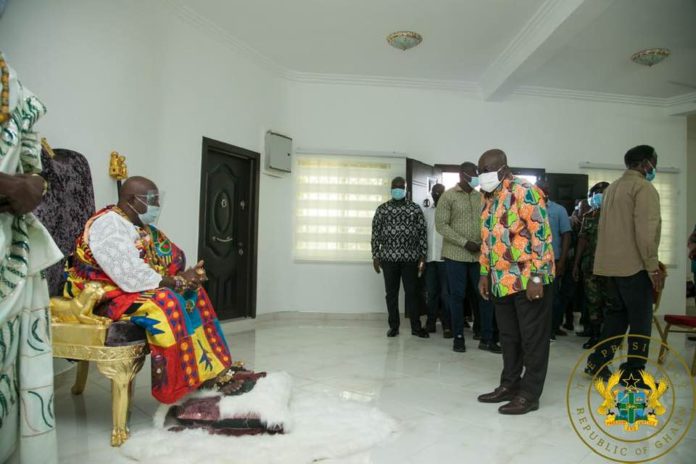 President Akufo-Addo and Awoamefia of the Anlo State, Togbui Sri III President Akufo-Addo and Awoamefia of the Anlo State, Togbui Sri III