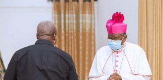 Mahama and the clergy