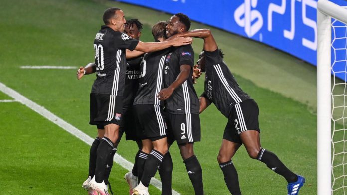 Olympique Lyon players celebrate following their team's victory in the UEFA Champions League Quarter Final match between Manchester City and Lyon at Estadio Jose Alvalade on August 15, 2020 in Lisbon, Portugal Image credit: Getty Images Olympique Lyon players celebrate following their team's victory in the UEFA Champions League Quarter Final match between Manchester City and Lyon at Estadio Jose Alvalade on August 15, 2020 in Lisbon, Portugal Image credit: Getty Images
