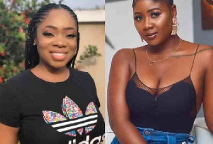 Actress Moesha Boduong and former friend Salma Mumin Actress Moesha Boduong and former friend Salma Mumin
