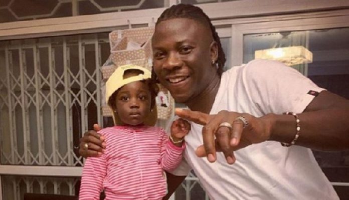 Stonebwoy and his daughter, C.J Stonebwoy and his daughter, C.J