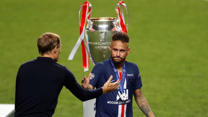 PSG boss Tuchel with Neymar PSG boss Tuchel with Neymar