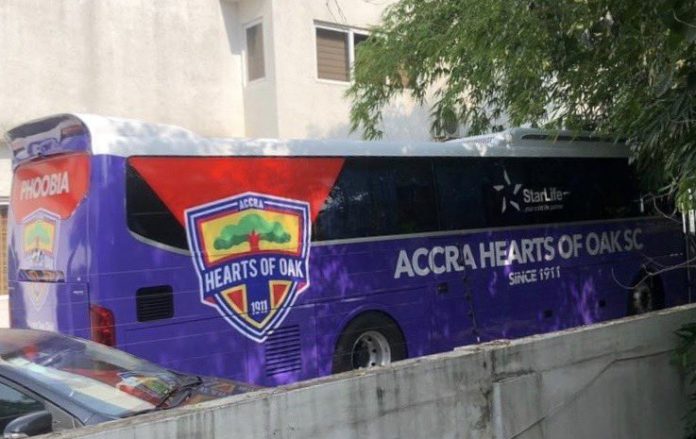 Hearts of Oak new team bus Hearts of Oak new team bus