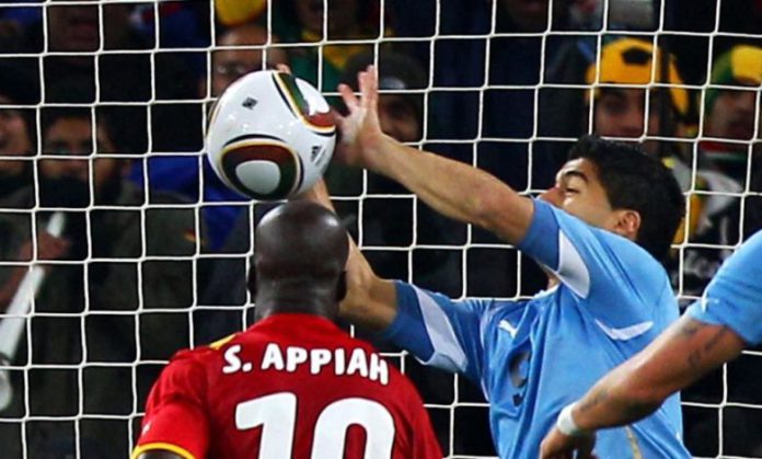 Ghana vs Uruguay during 2010 World Cup in South Africa Ghana vs Uruguay during 2010 World Cup in South Africa