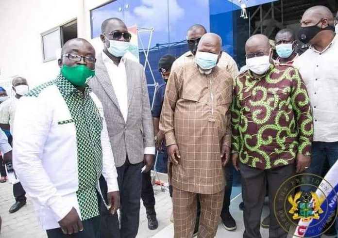 Allotey Jacobs poses with Akufo-Addo Allotey Jacobs poses with Akufo-Addo
