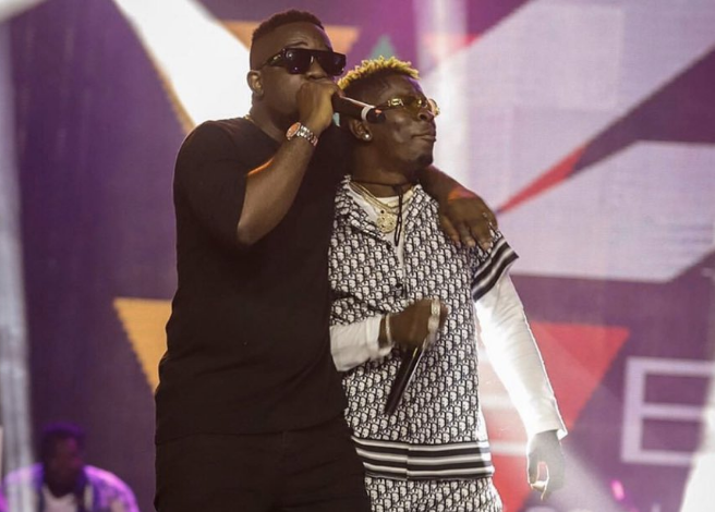 Sarkodie and Shatta Wale perform together at Black Love Virtual Concert Sarkodie and Shatta Wale perform together at Black Love Virtual Concert