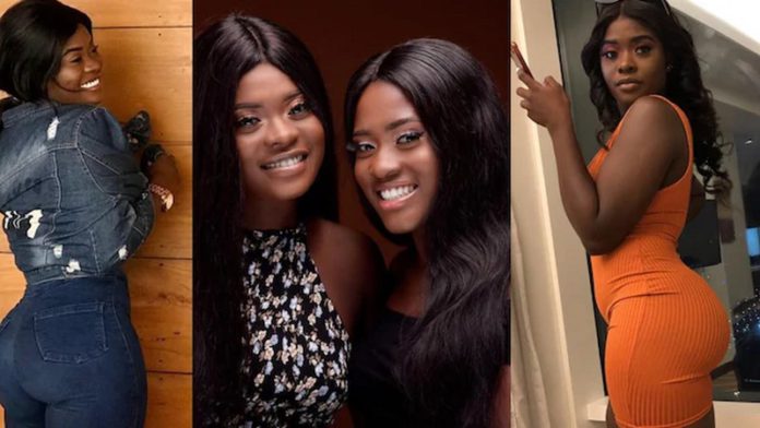 Fella Makafui and sister Fendy Fella Makafui and sister Fendy