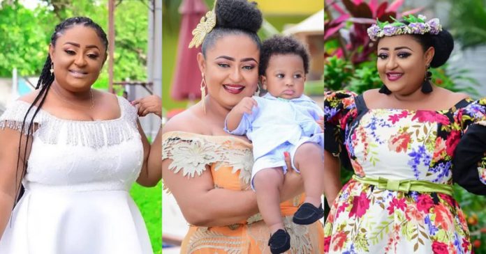 Matilda Asare and son Matilda Asare and son