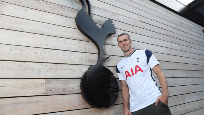 NEW SPURS SIGNING GARETH BALE POSES FOR A PORTRAIT AS HE IS UNVEILED ON SEPTEMBER 18, 2020 IN ENFIELD, ENGLAND. IMAGE CREDIT: GETTY IMAGES NEW SPURS SIGNING GARETH BALE POSES FOR A PORTRAIT AS HE IS UNVEILED ON SEPTEMBER 18, 2020 IN ENFIELD, ENGLAND. IMAGE CREDIT: GETTY IMAGES