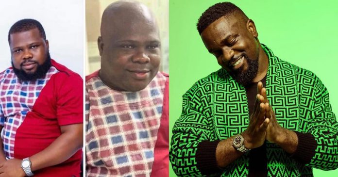 Sarkodie and fan Sarkodie and fan