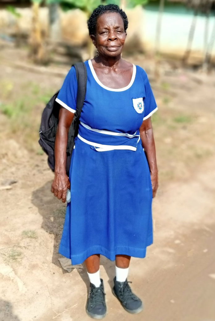 60 Year old woman participates in ongoing BECE 2020_1