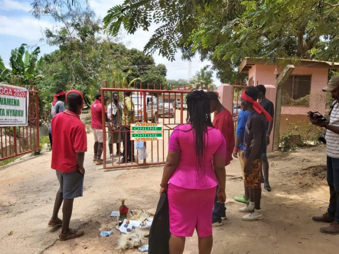 NDC Parliamentary Candidate for Cape Coast North, Dr Kwamena Mintah Nyarku and supporters NDC Parliamentary Candidate for Cape Coast North, Dr Kwamena Mintah Nyarku and supporters