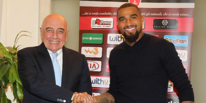 Kevin Prince Boateng with AC Monza owner Kevin Prince Boateng with AC Monza owner