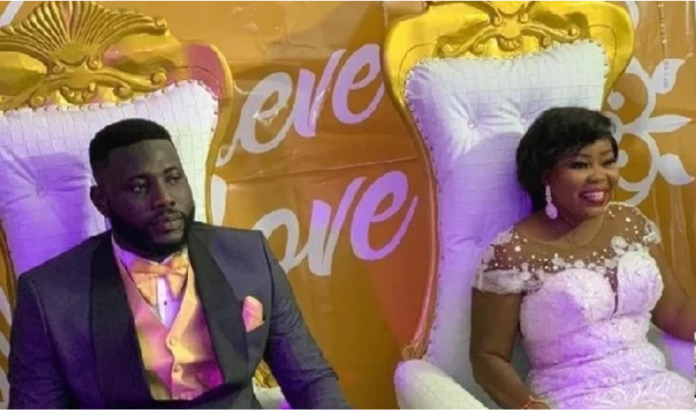 Richard Attah with newly wedded wife Richard Attah with newly wedded wife